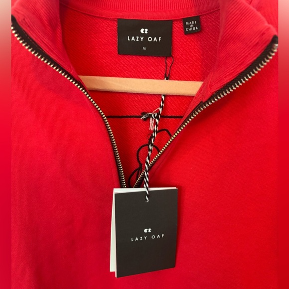 Lazy Oaf Bloomer Red Long Sleeve Dress with Ruffle Details - Picture 5 of 8